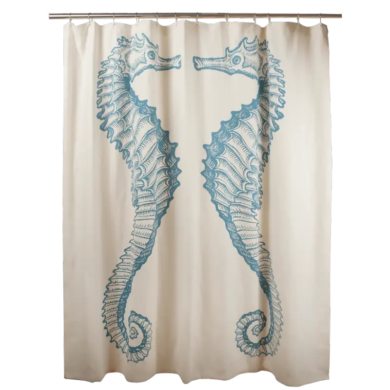 Seahorse Design Shower Curtain