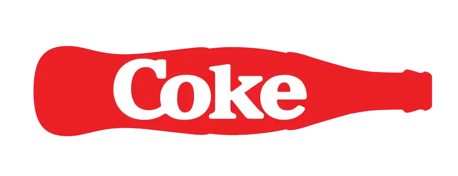 Classic Coke Logo Design in Red