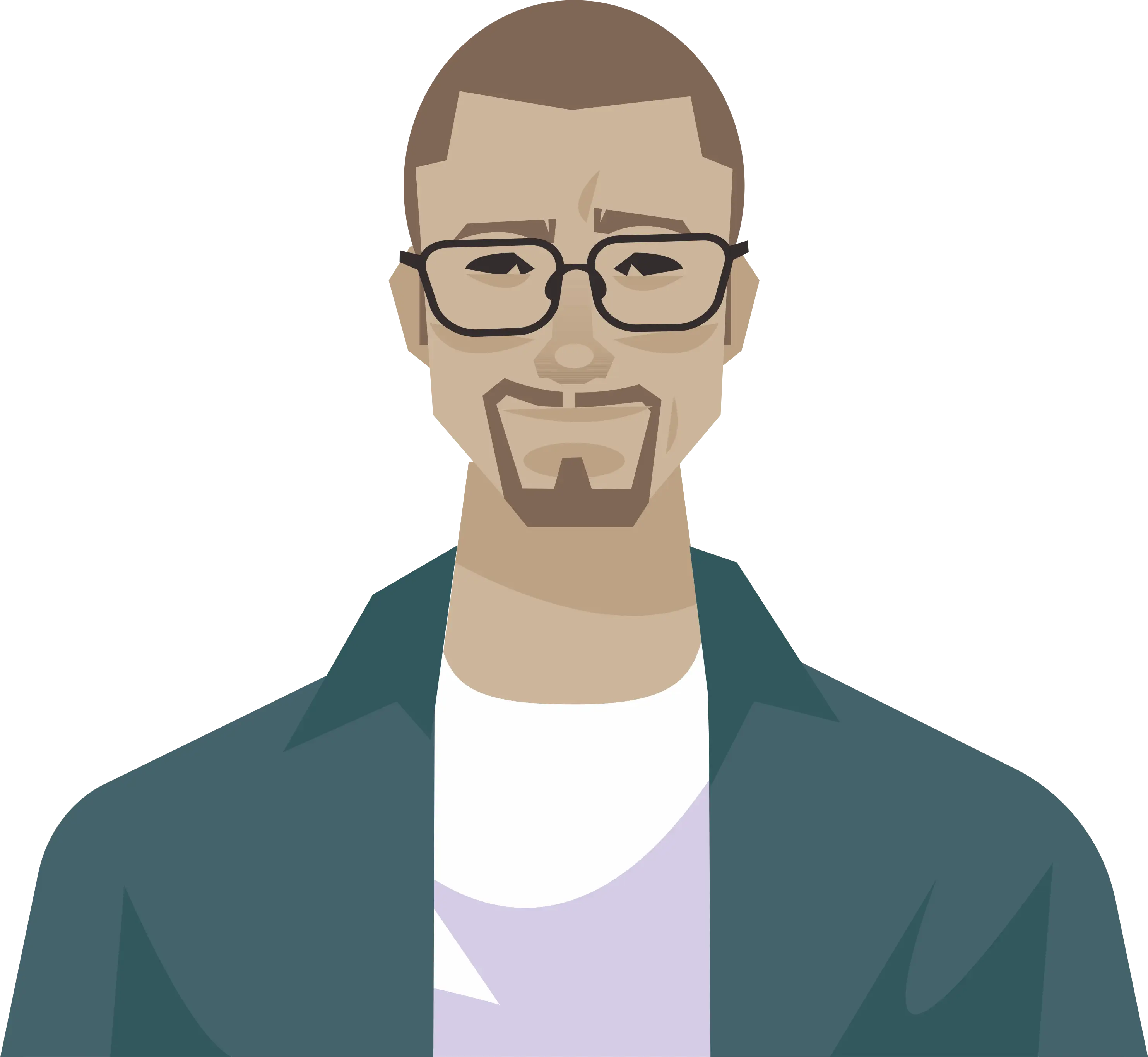 Man with Glasses and Beard