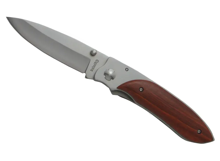 Folding Knife with Wooden Handle