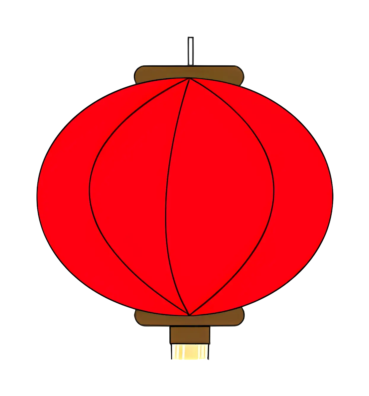 Traditional Red Lantern for Chinese New Year
