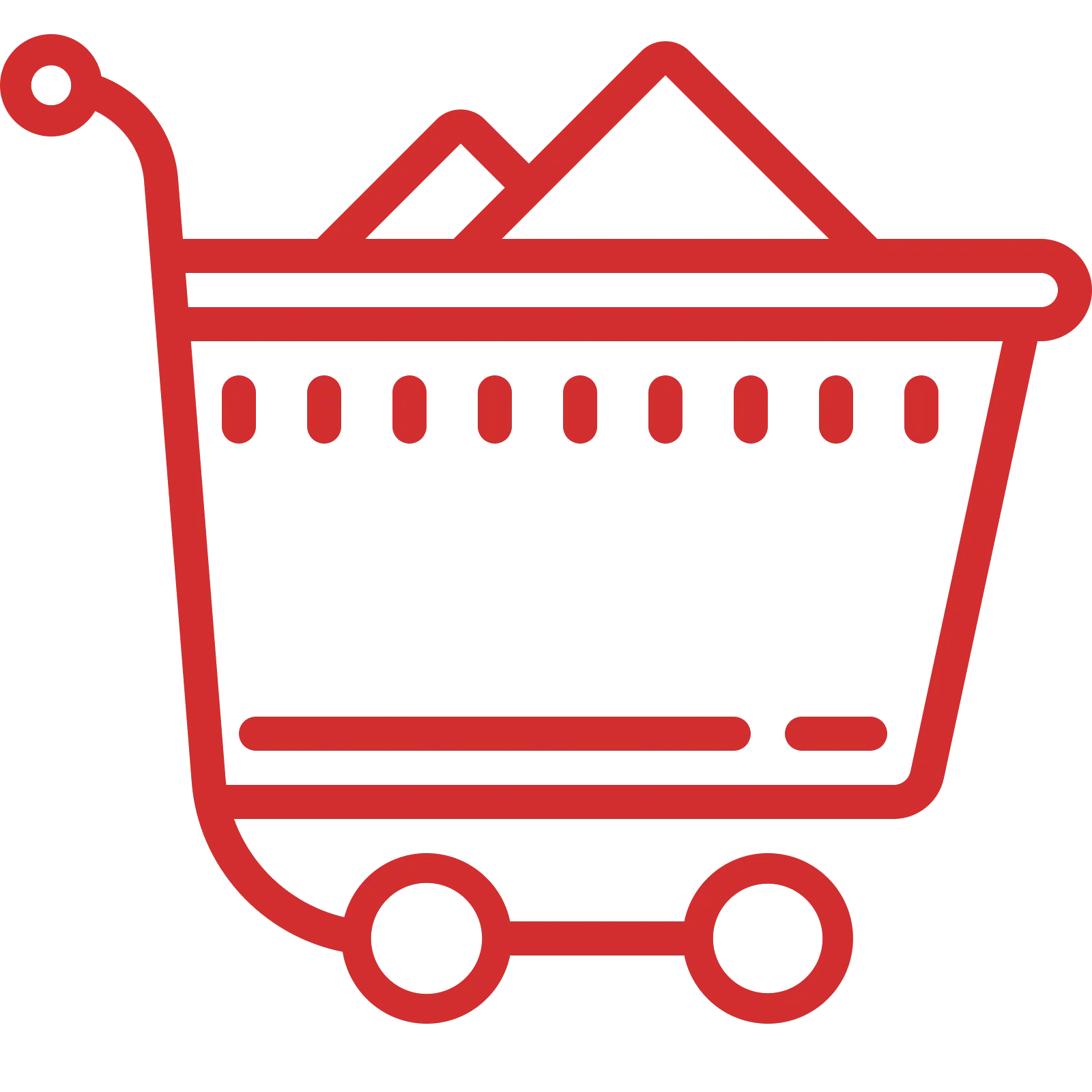 Red Shopping Cart Icon Design