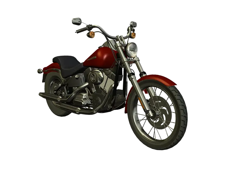Red Motorcycle Illustration