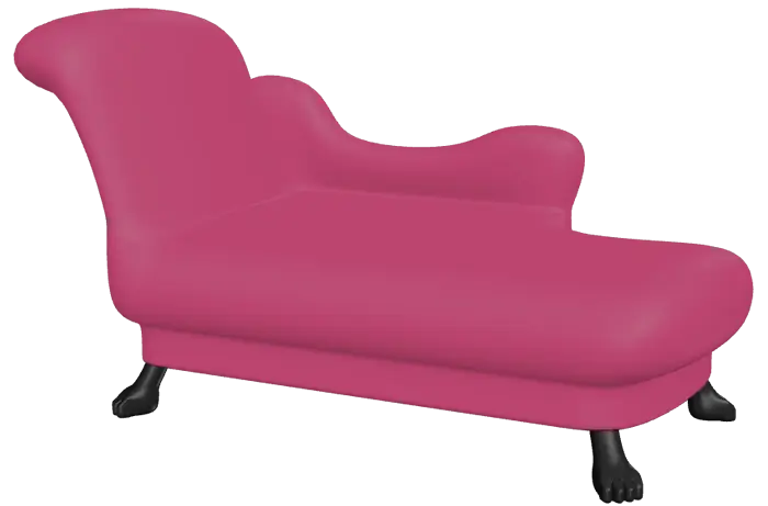 Stylish Pink Chaise Lounge for Modern Interiors