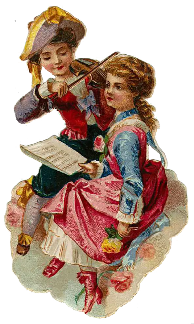 Victorian Children Playing Music