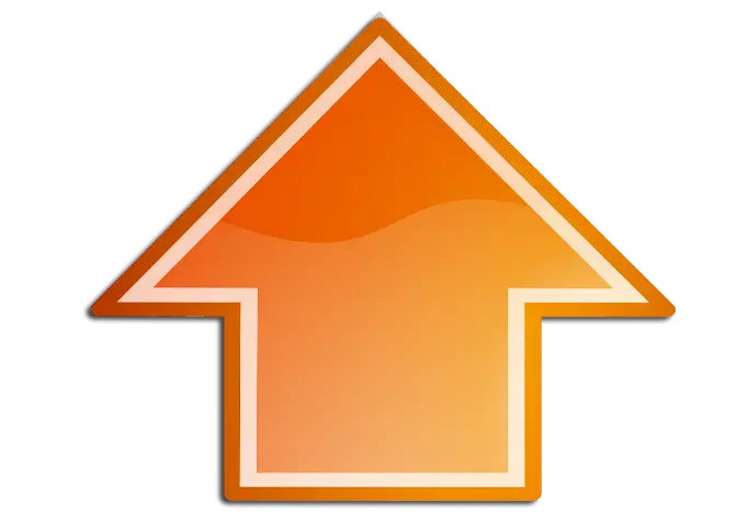 Orange Up Arrow