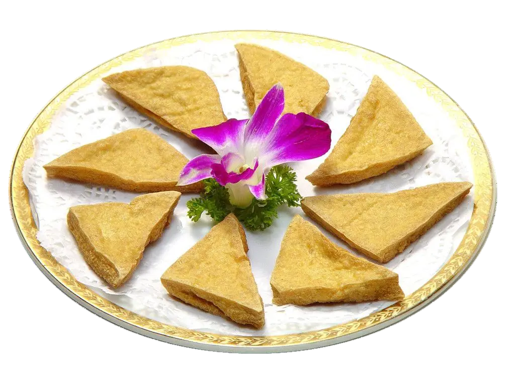Delicious Food on Plate with Flower