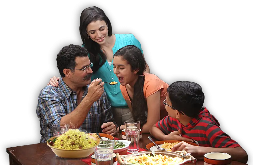 Family Enjoying Dinner Together