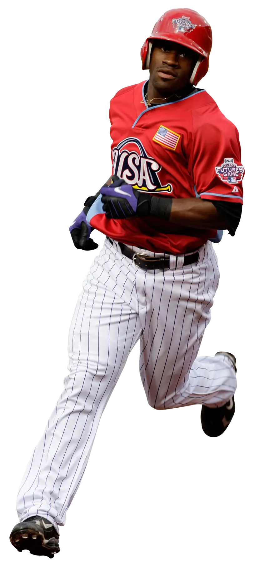 Baseball Player Running with Sports Uniform