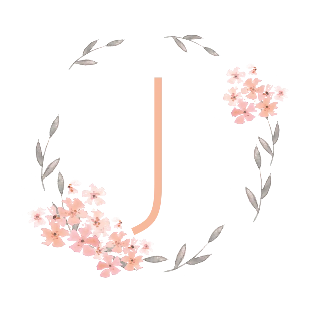 Decorative Floral Letter J