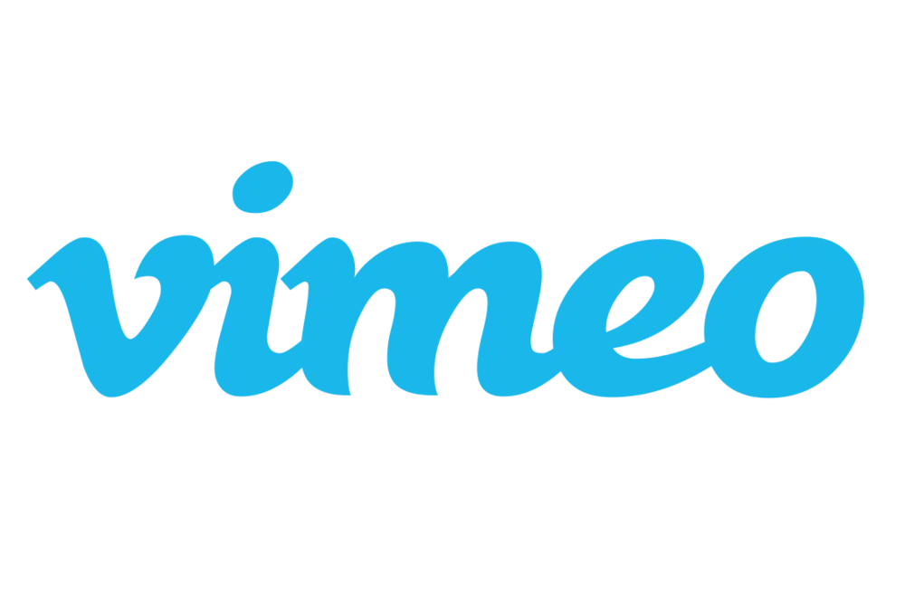 Blue Vimeo Logo Design for Video Streaming