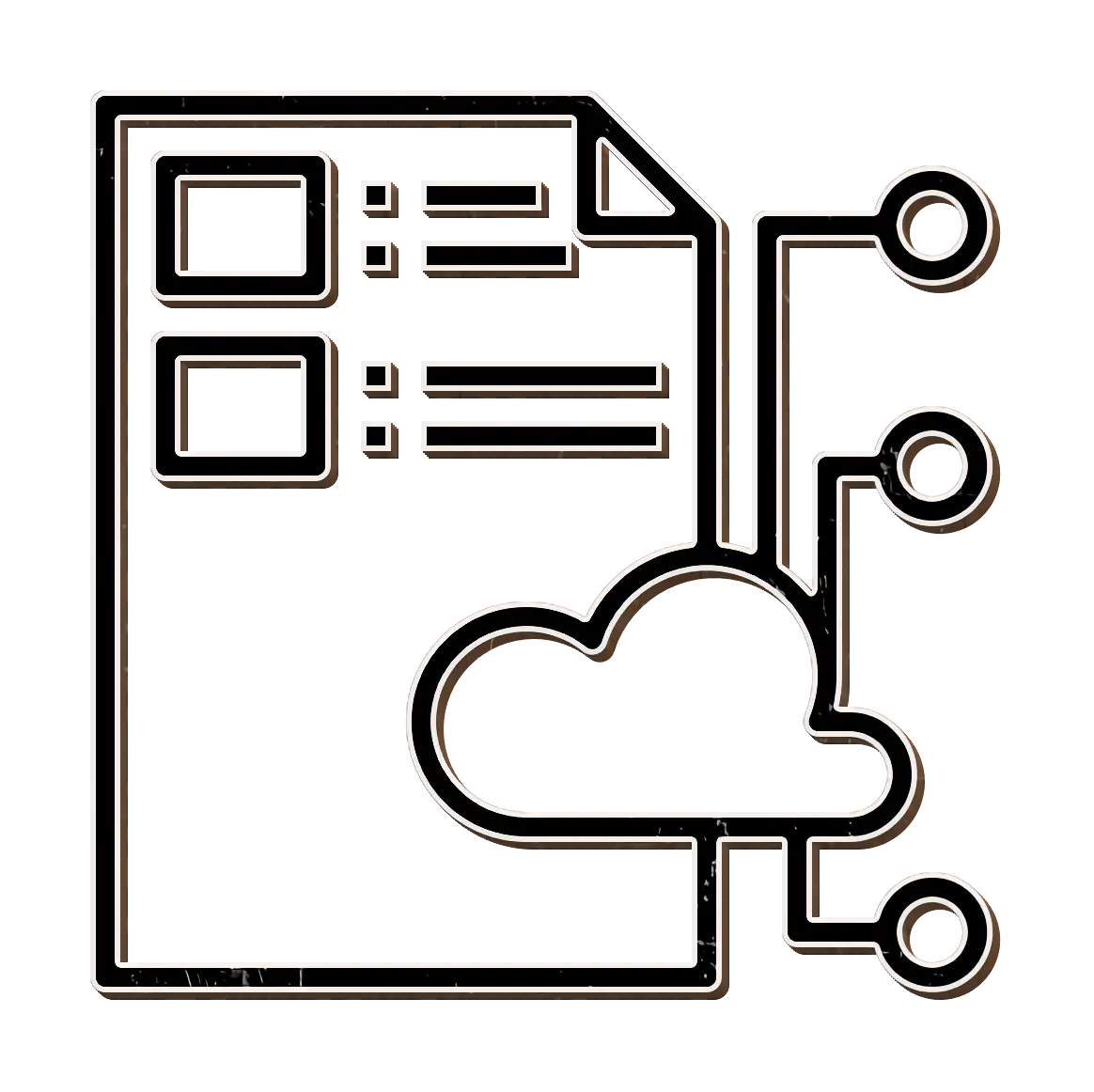 Cloud Document with Network Connections
