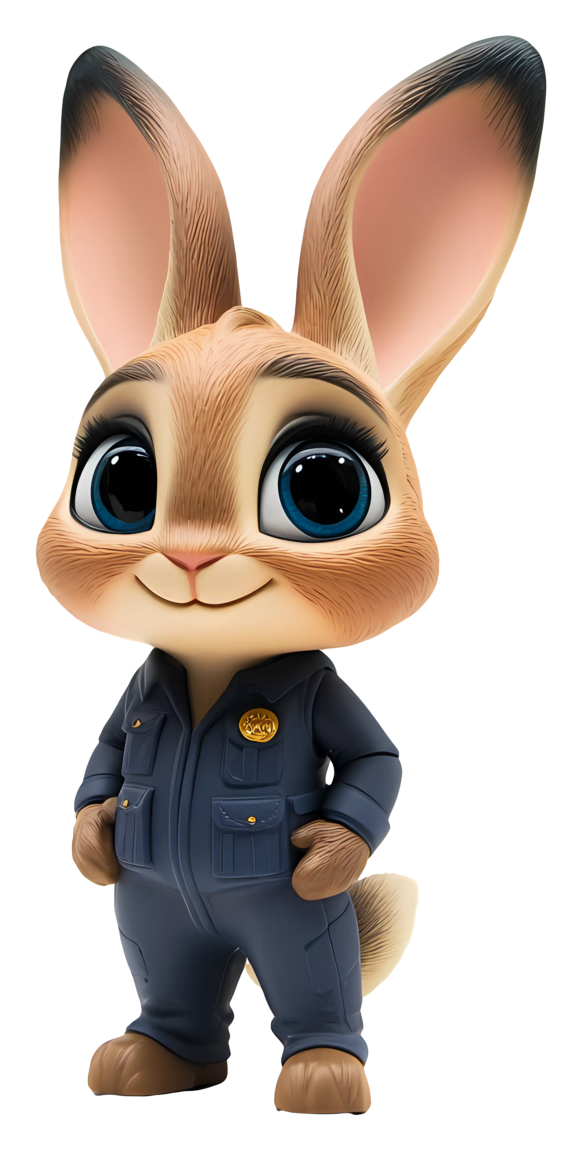 Bunny in Police Uniform