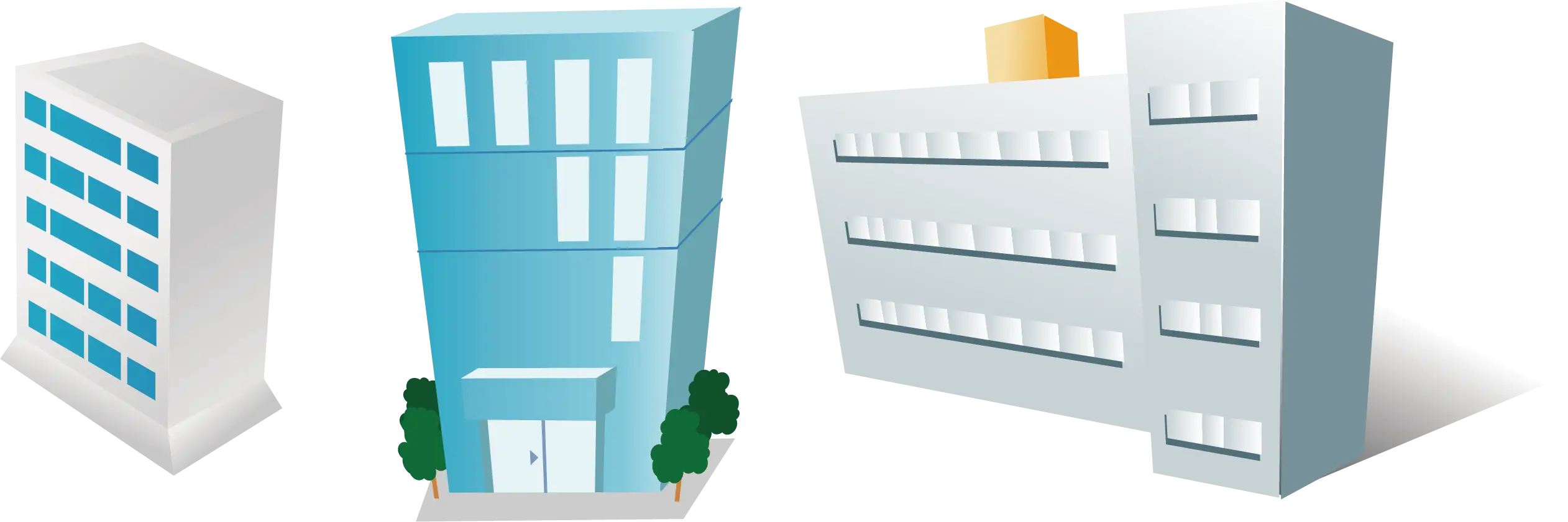Modern Office Buildings in the City