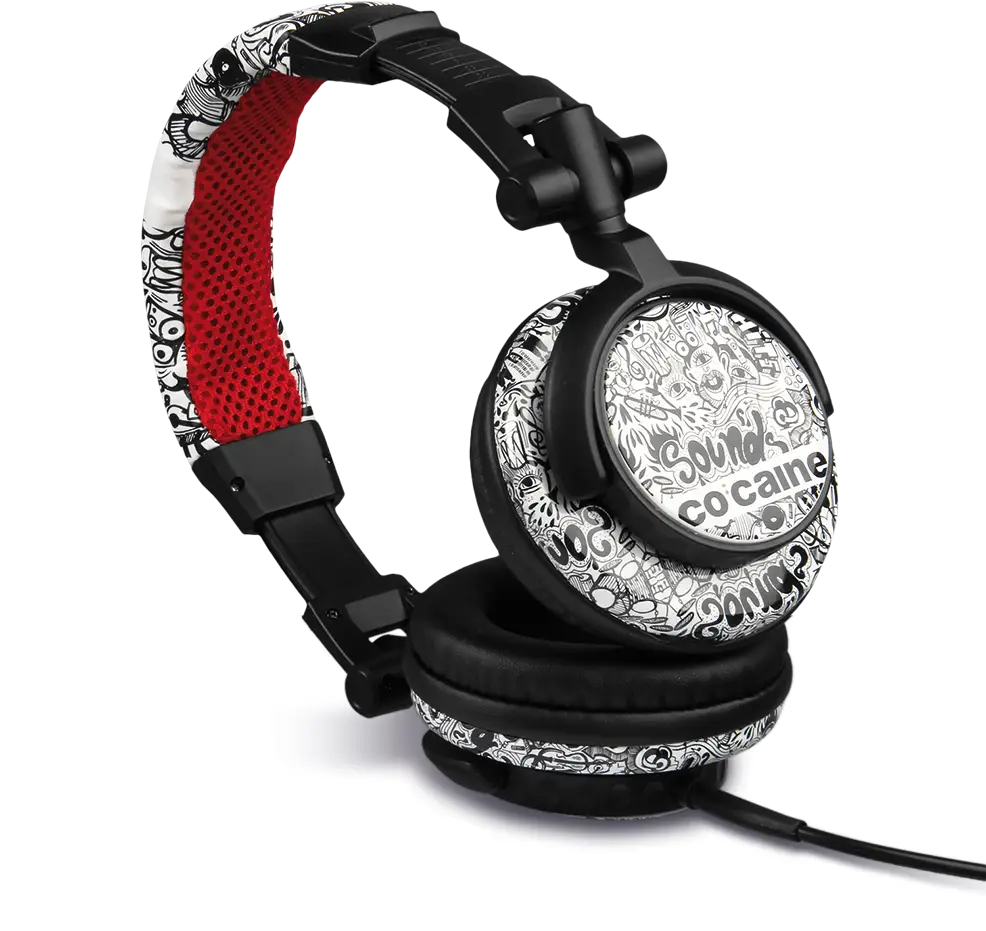 Black and Red Headphones