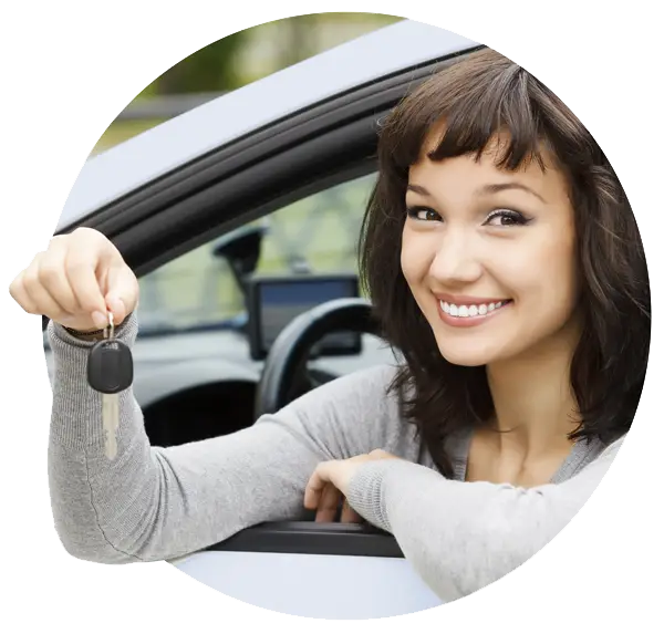 Woman Holding Car Key