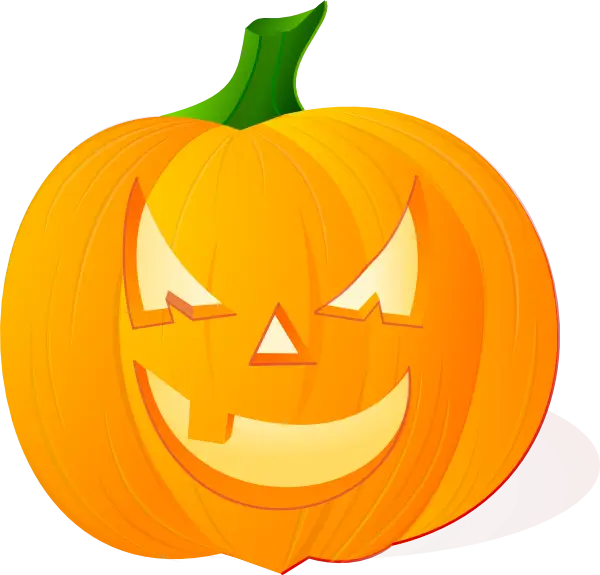 Orange Menacing Jack-o&#039;-Lantern for Halloween