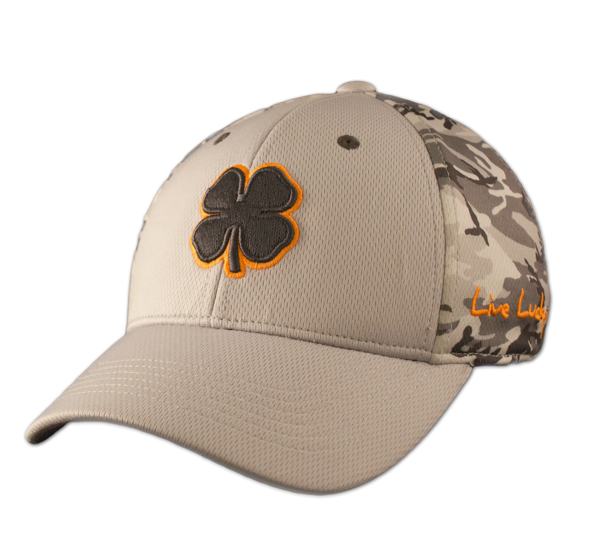 Camouflage Baseball Cap with Clover Pattern