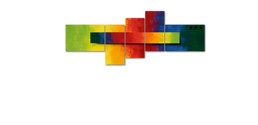 Colorful Abstract Panel Art