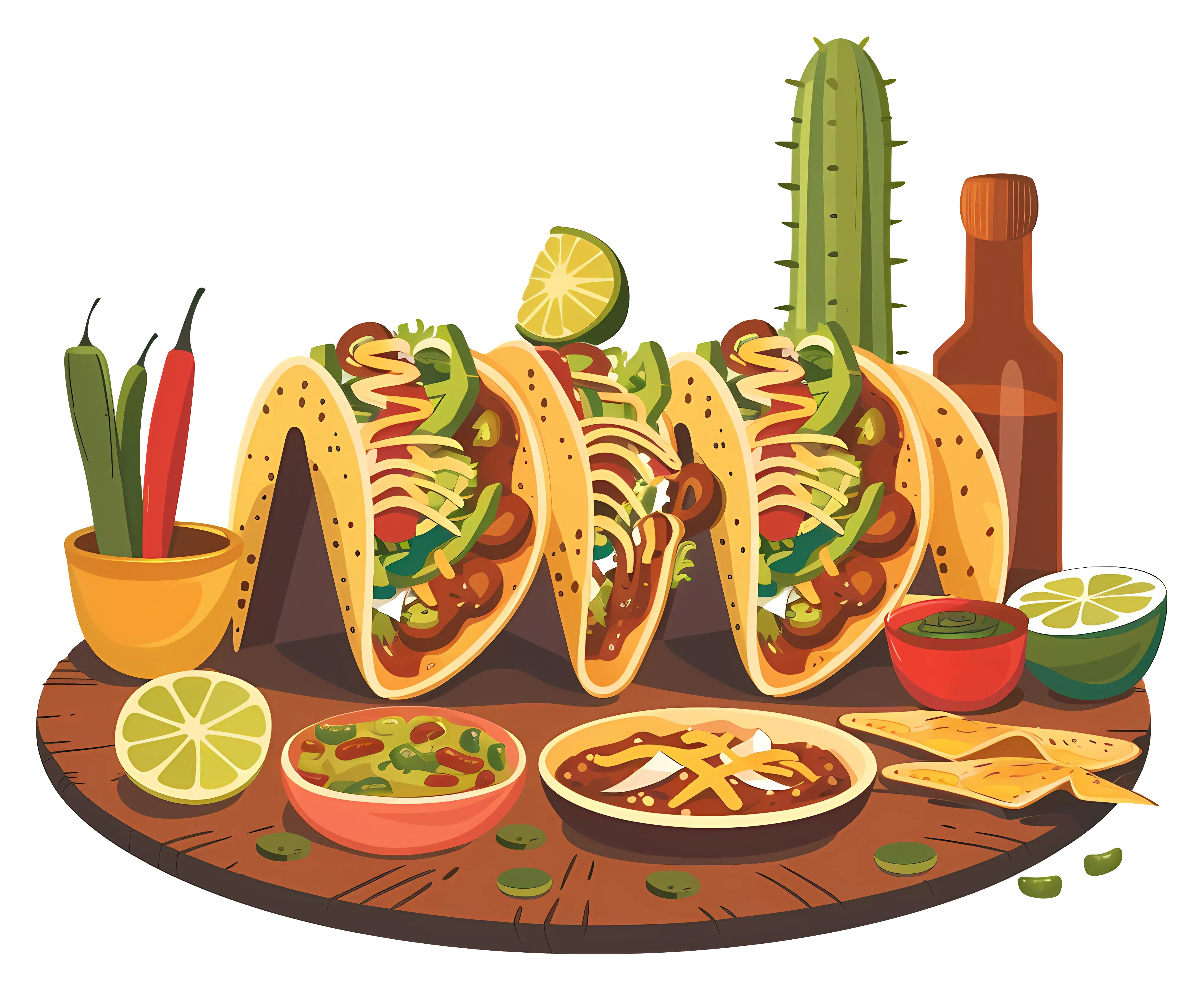 Delicious Tacos with Sides