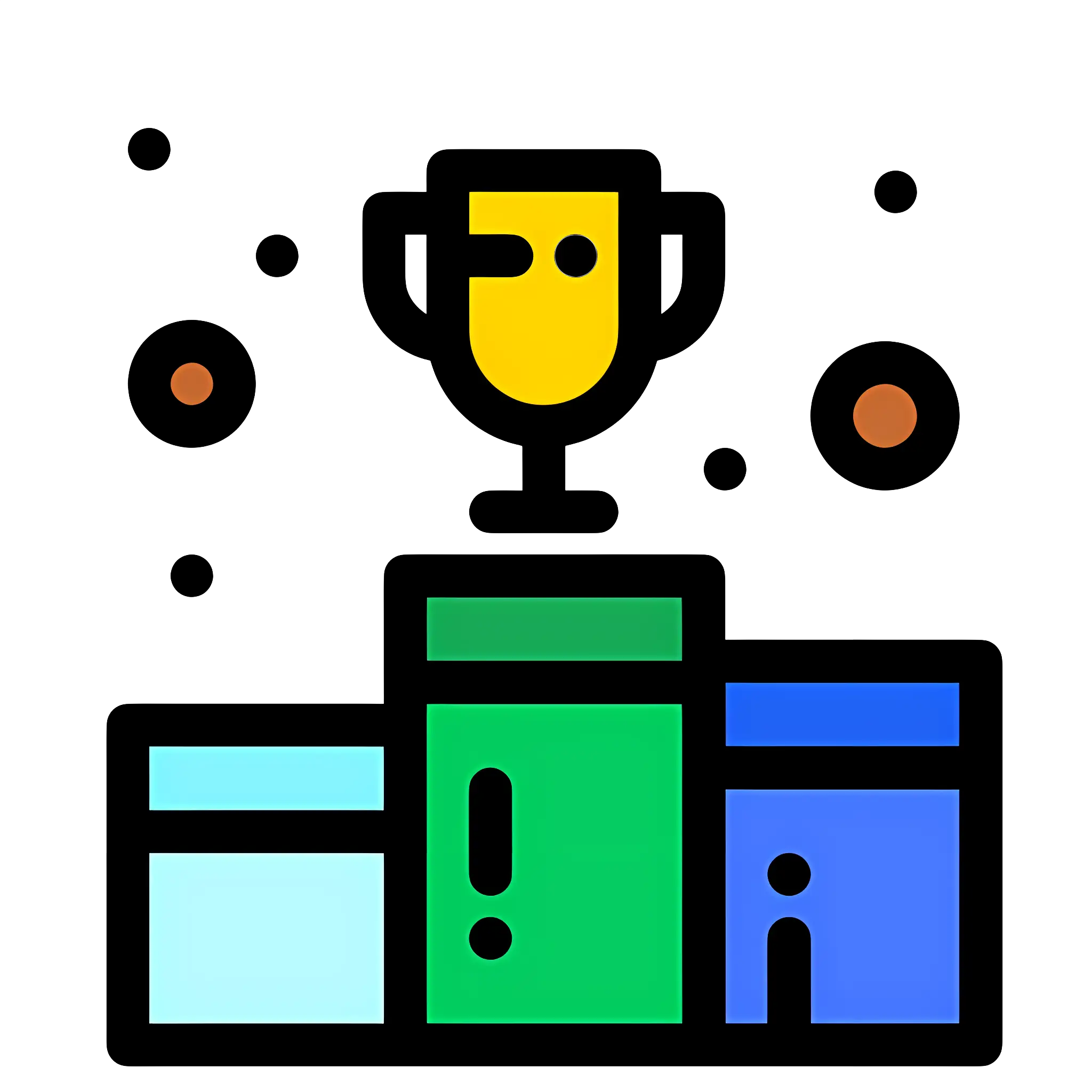 Trophy on Podium Icon