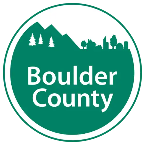 Boulder County Logo with Nature Silhouette