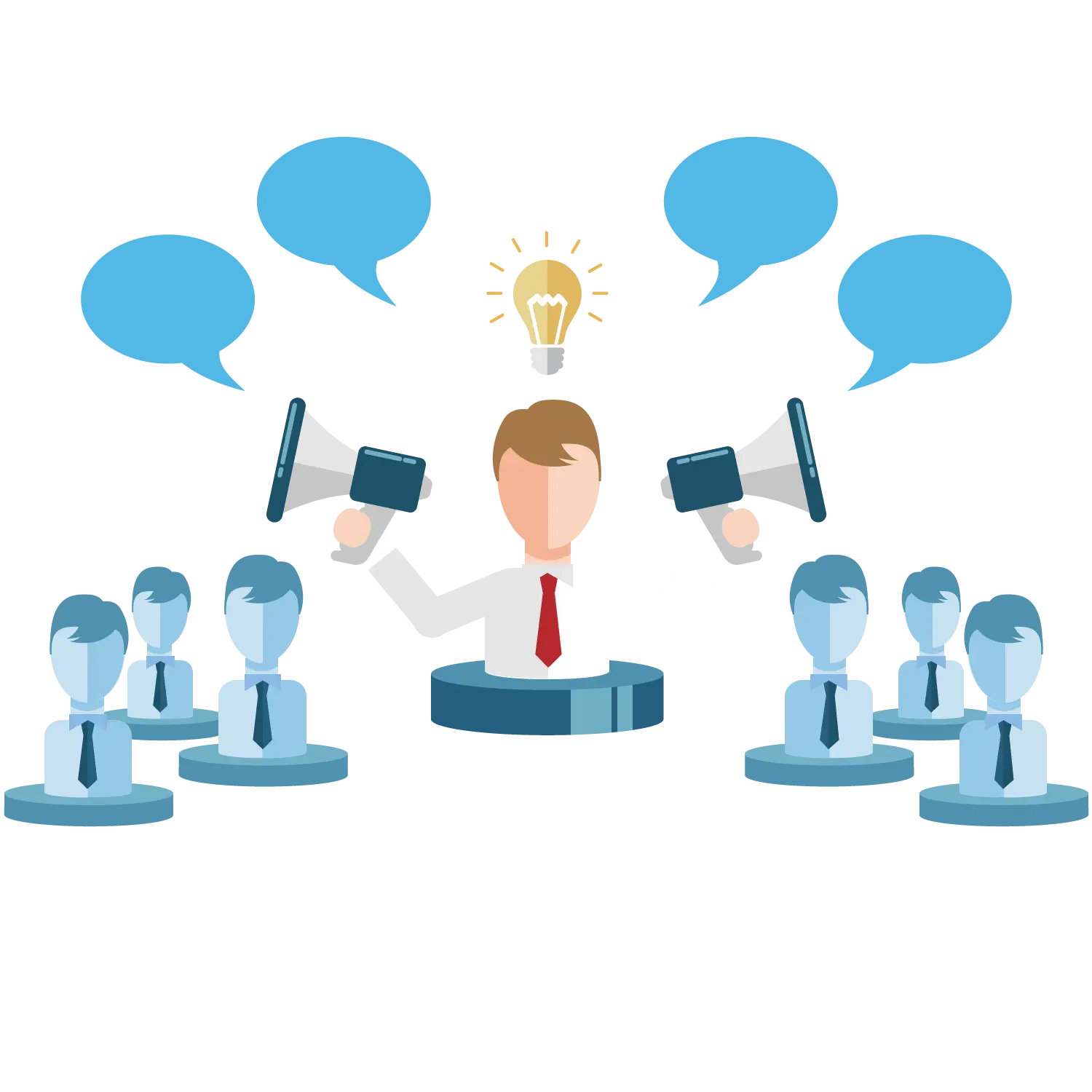 Business Meeting with Idea Sharing