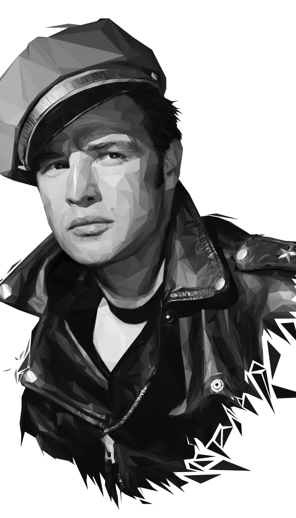 Man in Leather Jacket Illustration