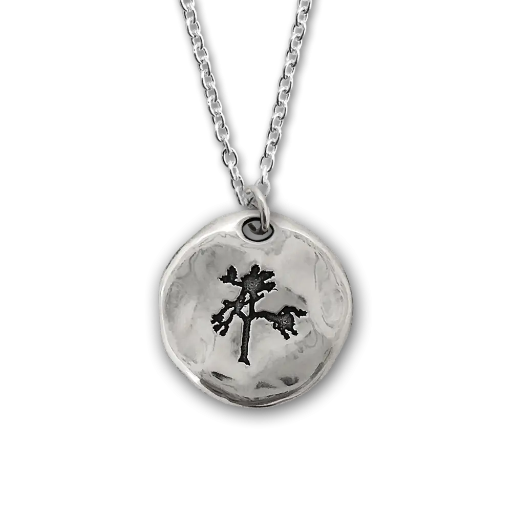 Silver Necklace with Tree Pendant