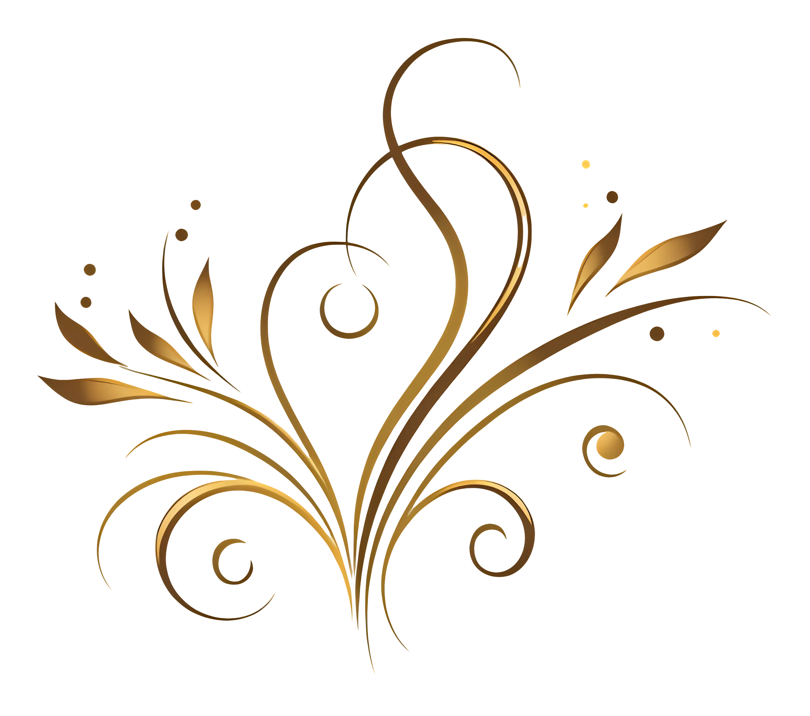 Gold Ornamental Divider Design