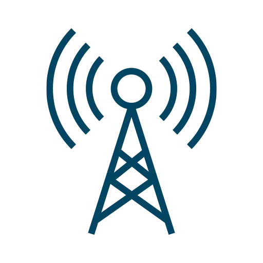 Signal Tower Icon Representing Communication