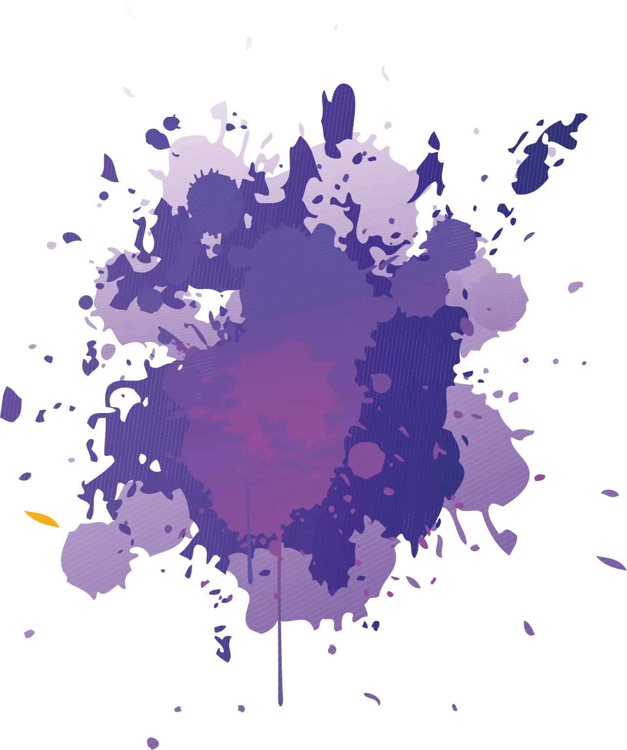 Purple Paint Splash with Abstract Design