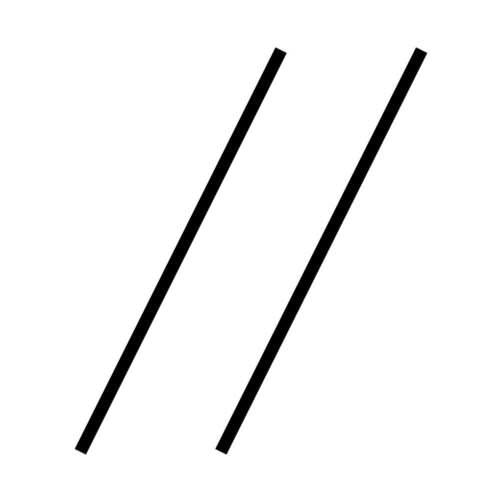 Parallel Black Lines Symbol