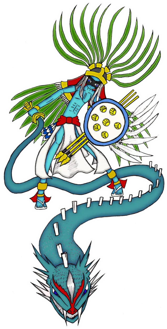 Mythical Figure with Dragon