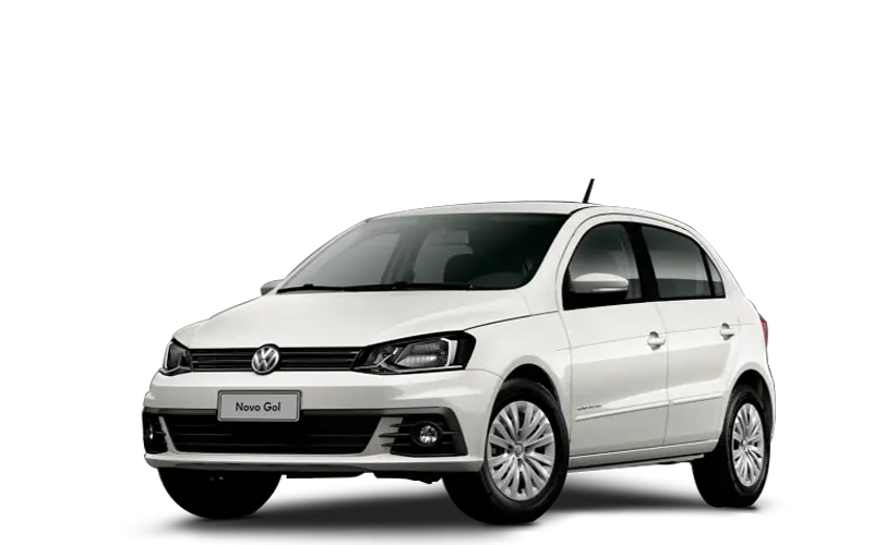 White Compact Car in Studio View