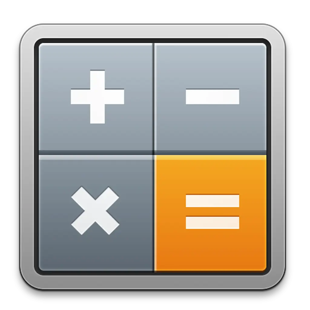 Calculator Icon with Mathematical Operators