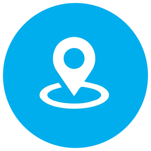 Blue Location Pin Icon