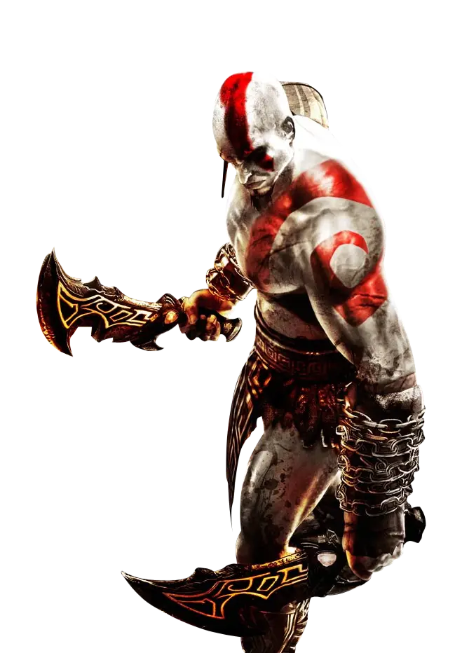 Fierce Warrior with Weapons