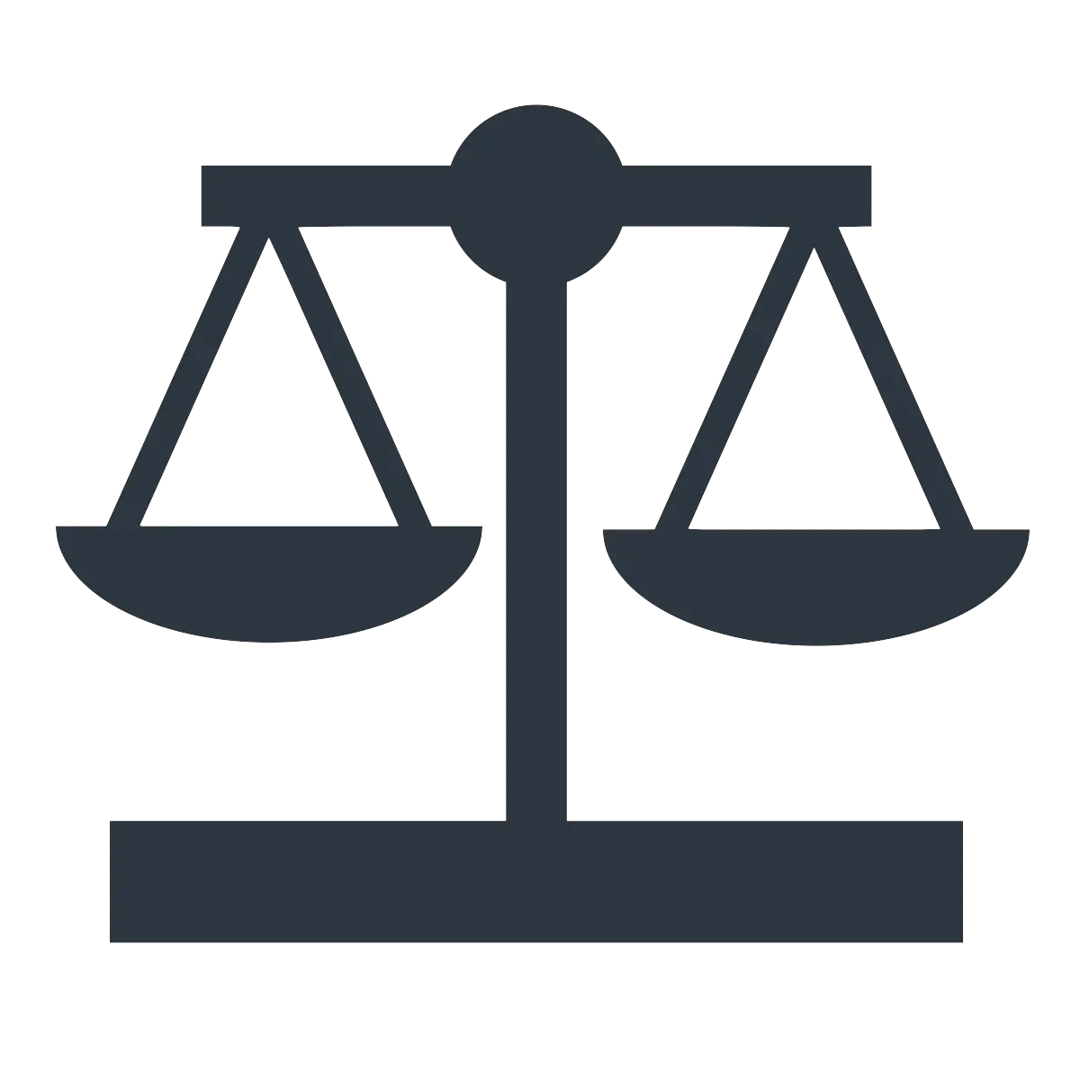 Black Balance Scales Graphic