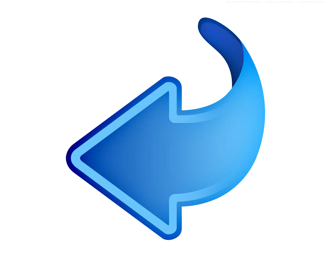 Blue Left Arrow