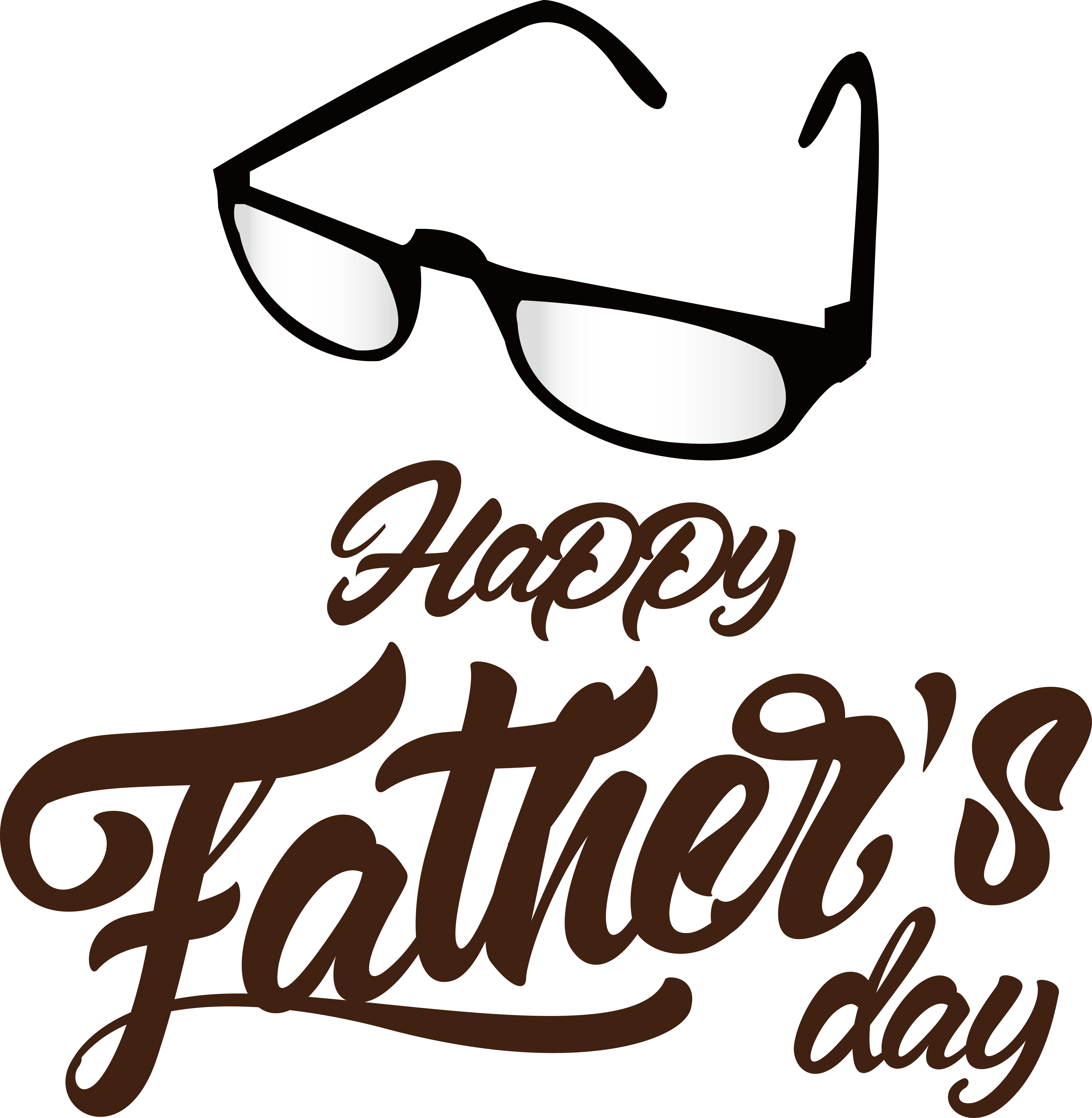 Happy Father&#039;s Day with Glasses