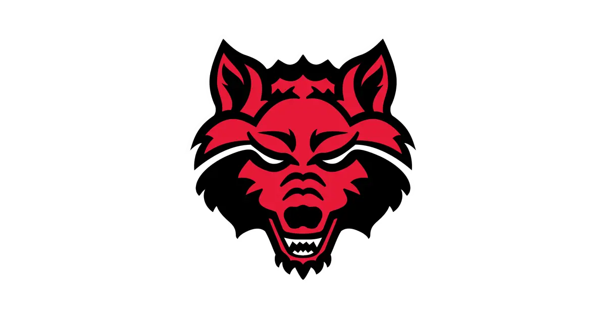 Red Wolf Mascot Logo