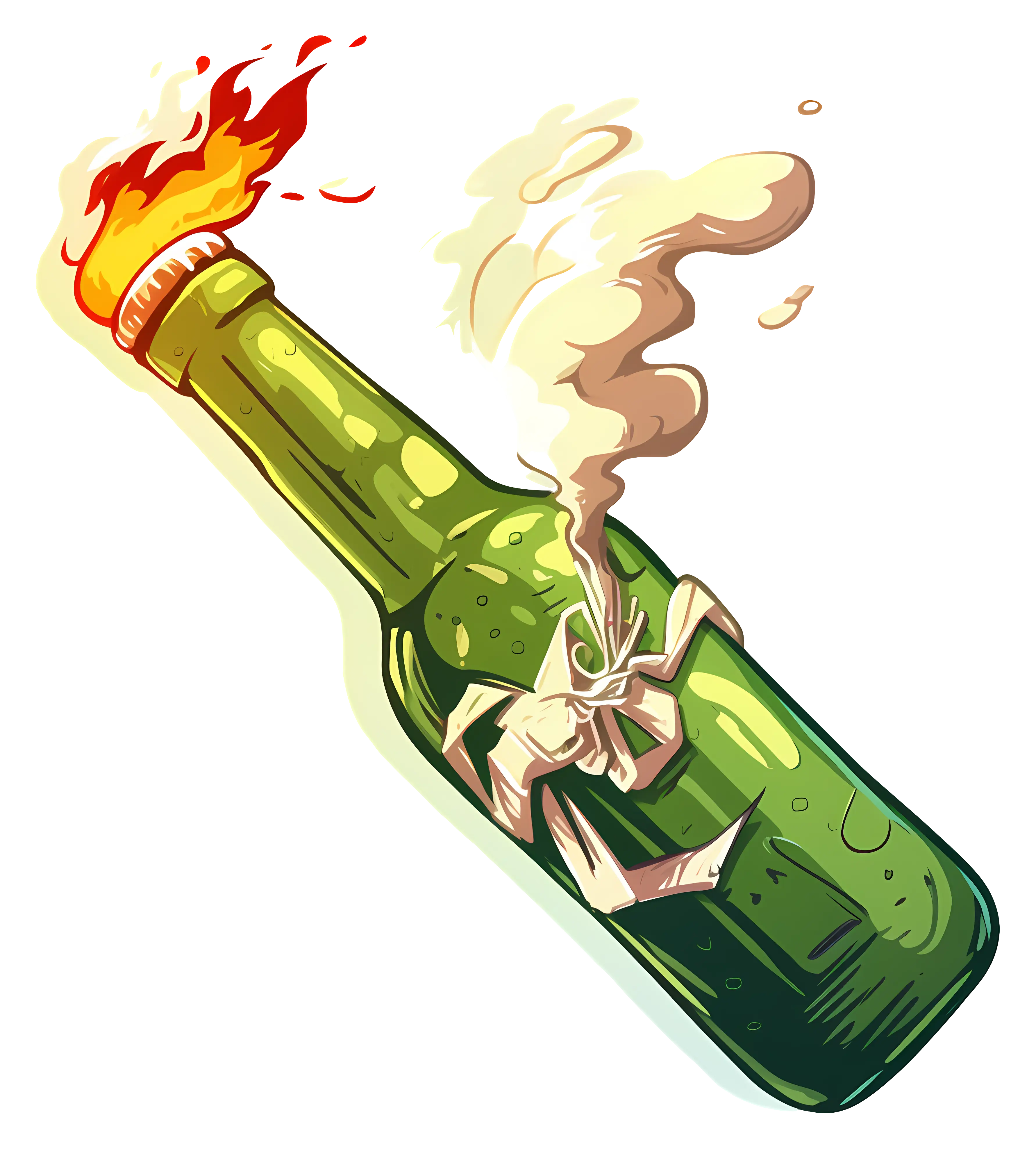 Molotov Cocktail Illustration