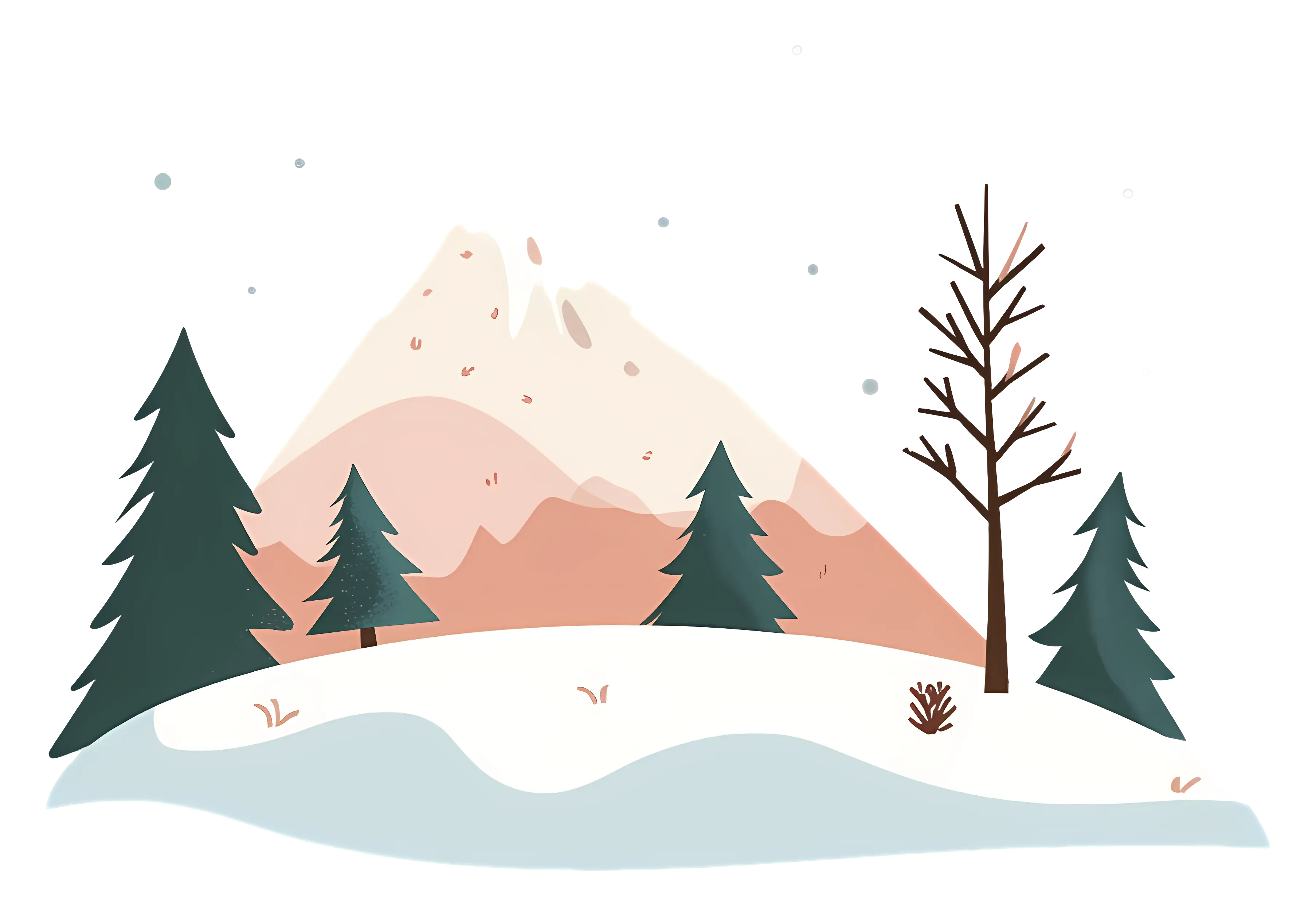 Winter Mountain Landscape