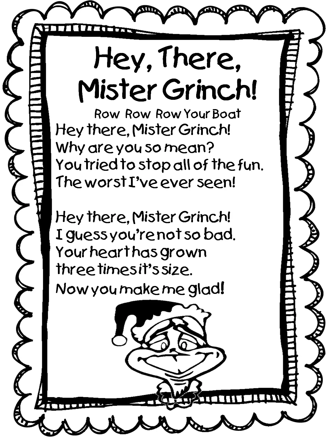Hey, There, Mister Grinch Poem