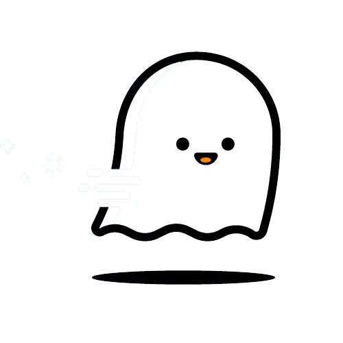 Cute Cartoon Ghost