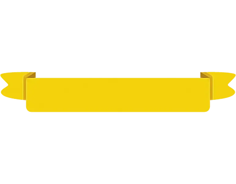 Yellow Ribbon Banner Illustration
