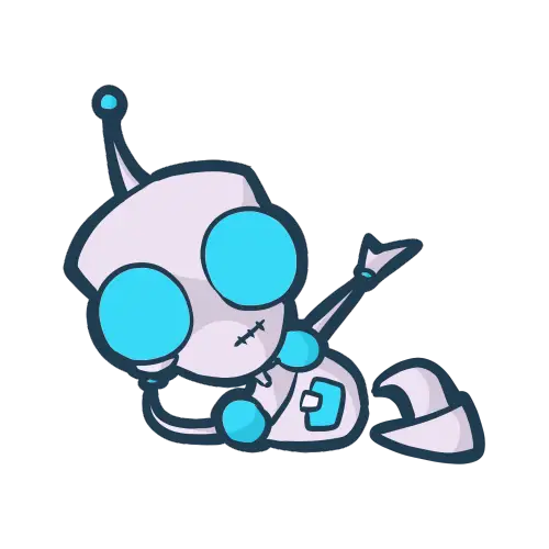 Cute Cartoon Robot Illustration