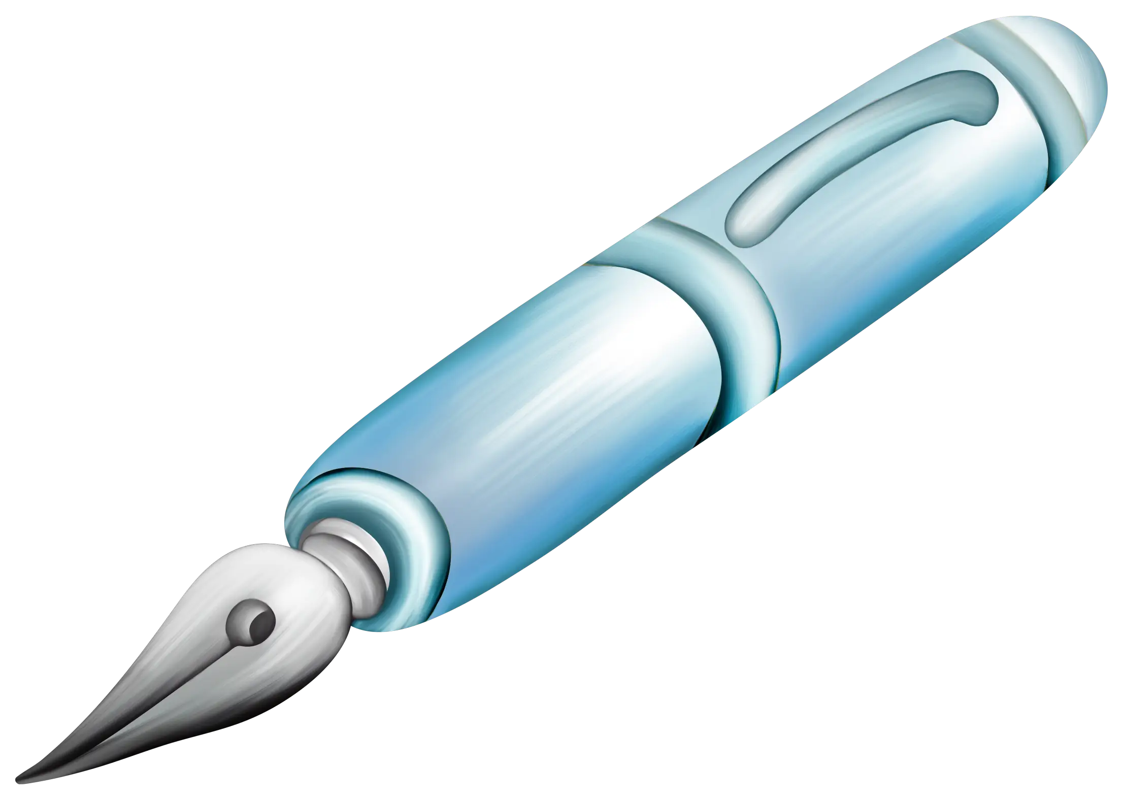 Elegant Blue Fountain Pen