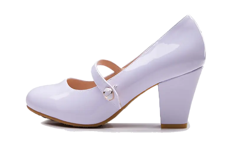 Elegant White High Heel Shoe
